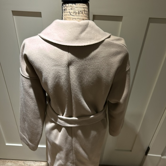 Aritzia Babaton camel coloured coat. Belt, waste snap. Wool blend coat, size L. - Picture 6 of 11